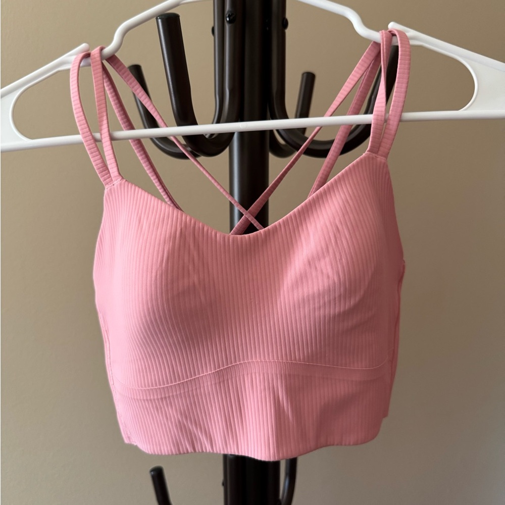 lululemon athletica Pink Ribbed Bandeau